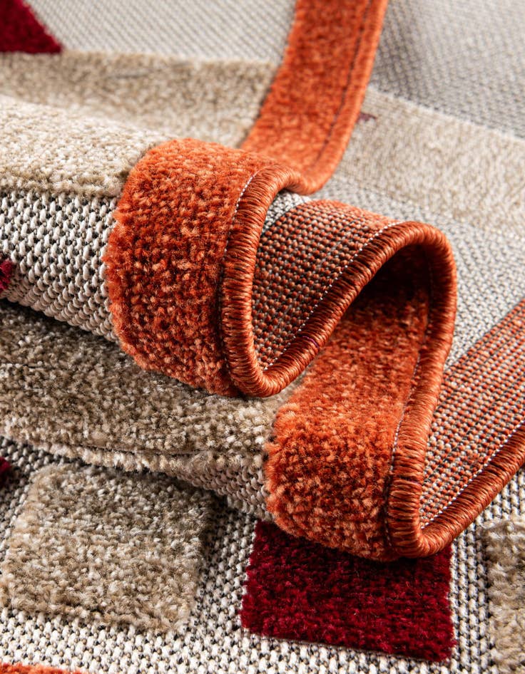 Detail image of  2' x 6'  Washable Modern Indoor / Outdoor Runner Rug