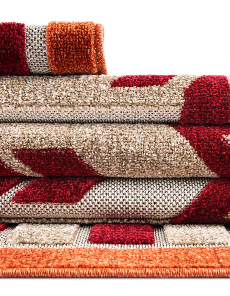 Detail image of  2' x 6'  Washable Modern Indoor / Outdoor Runner Rug