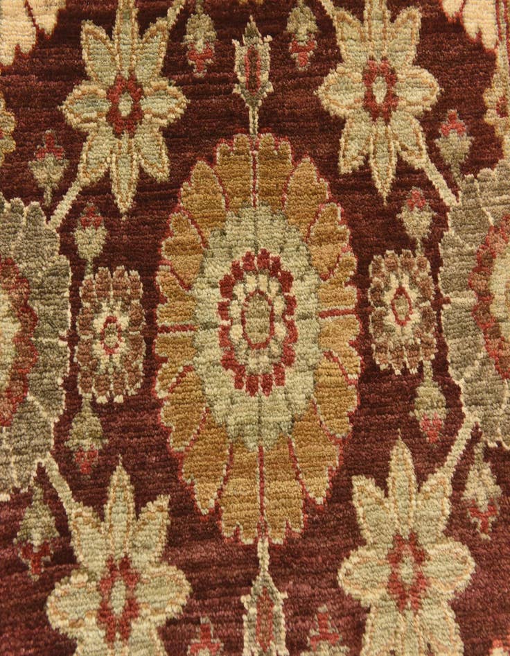 Detail image of  3' 2 x 10' 7  Hand Knotted Peshawar Ziegler Runner Rug