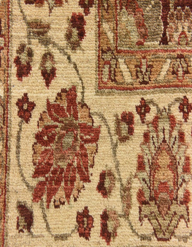 Detail image of  3' 2 x 10' 7  Hand Knotted Peshawar Ziegler Runner Rug