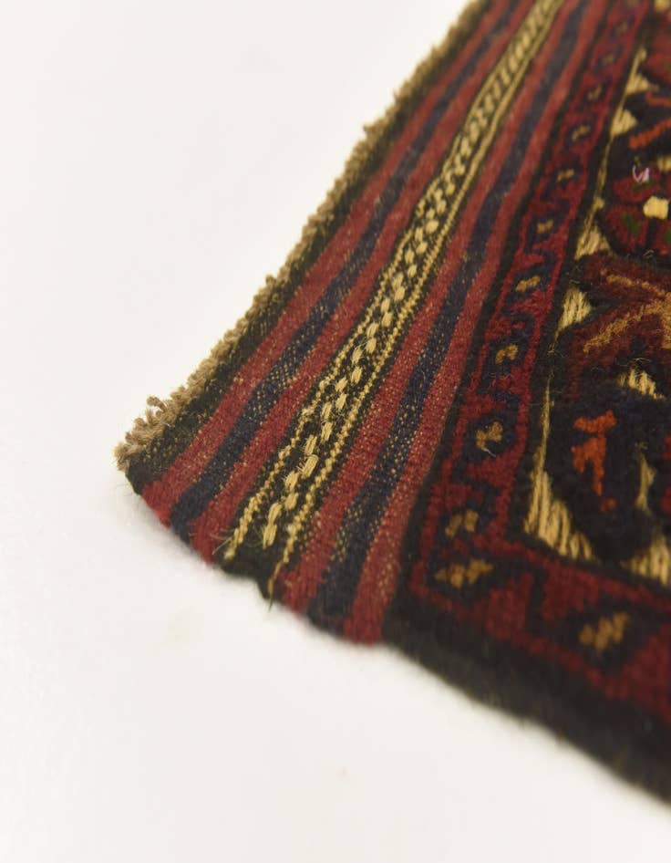 Detail image of  2' 6 x 4' 7  Hand Knotted Sumak Wool Runner Rug