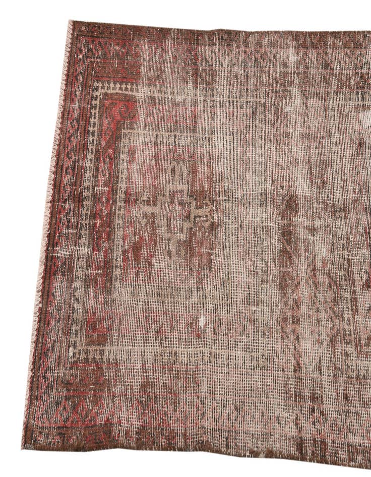 Detail image of  2' 4 x 6' 5  Hand Knotted Ultra Vintage Persian Wool Runner Rug