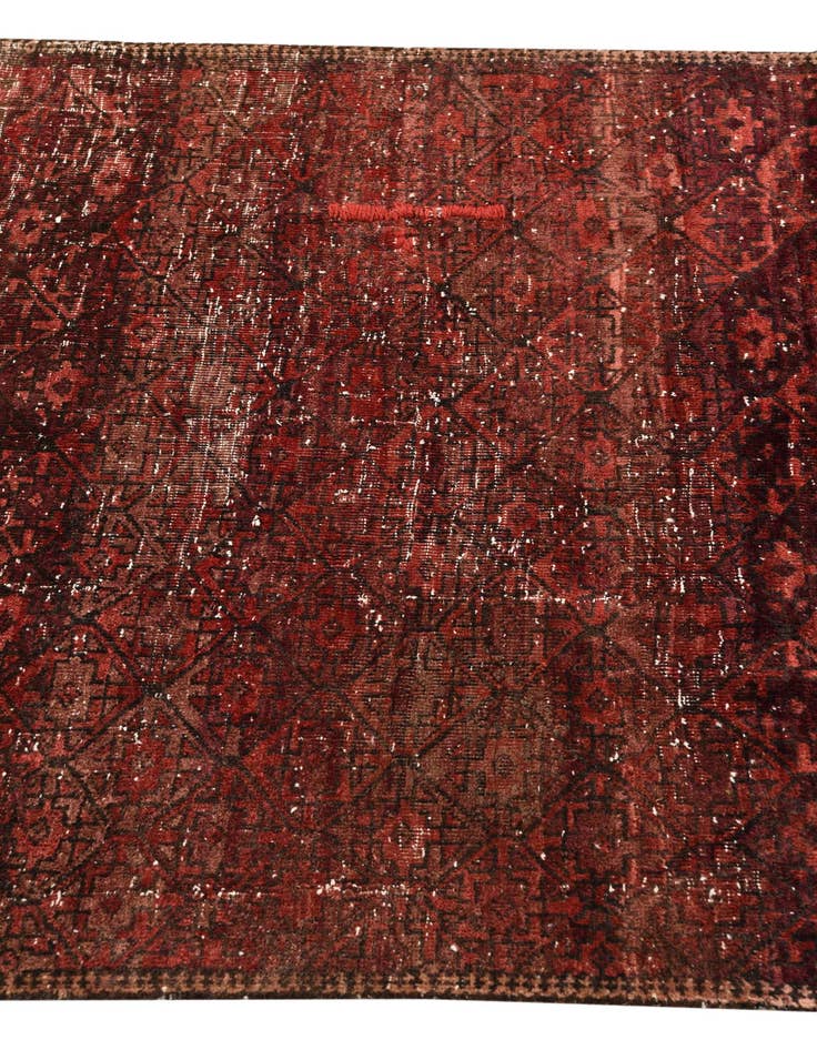 Detail image of  3' 1 x 6' 3  Hand Knotted Ultra Vintage Persian Wool Runner Rug