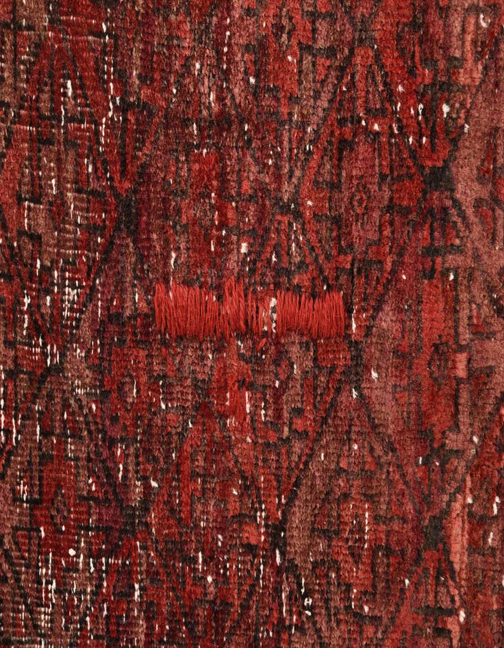 Detail image of  3' 1 x 6' 3  Hand Knotted Ultra Vintage Persian Wool Runner Rug