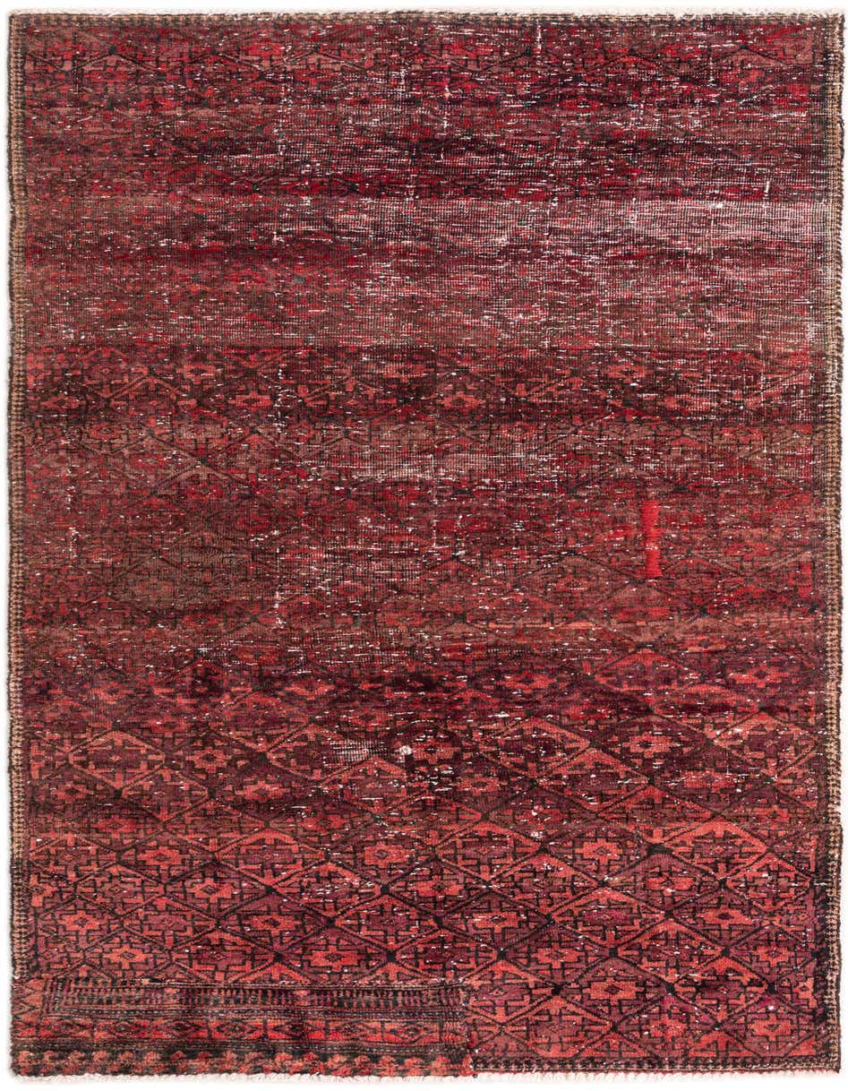 Primary image  3' 1 x 6' 3  Hand Knotted Ultra Vintage Persian Wool Runner Rug