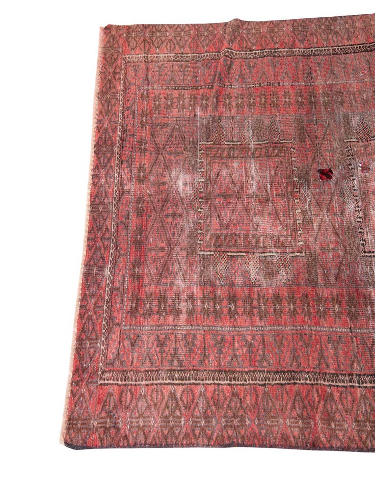 Detail image of  3' 3 x 6' 8  Hand Knotted Ultra Vintage Persian Wool Runner Rug