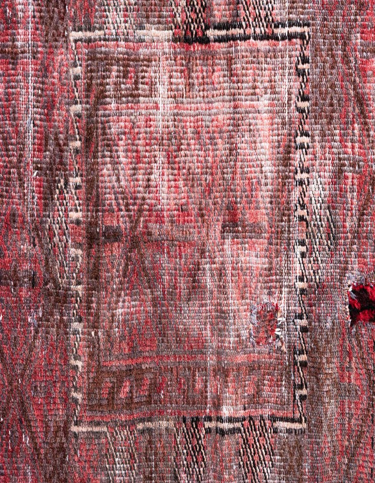 Detail image of  3' 3 x 6' 8  Hand Knotted Ultra Vintage Persian Wool Runner Rug