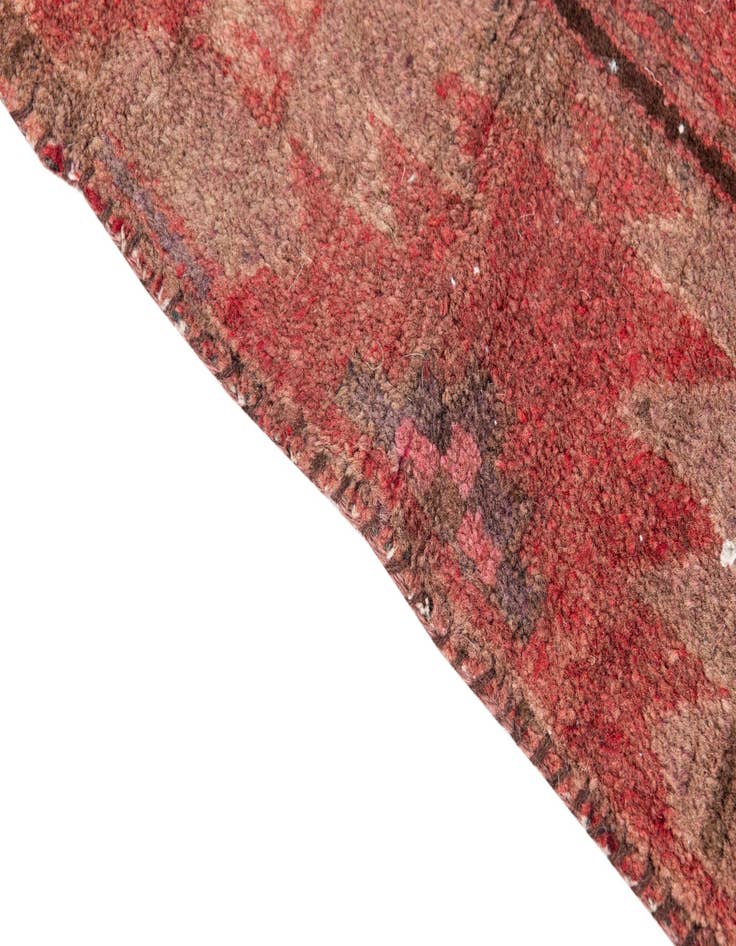 Detail image of  4' 6 x 9' 5  Hand Knotted Ultra Vintage Persian Wool Runner Rug