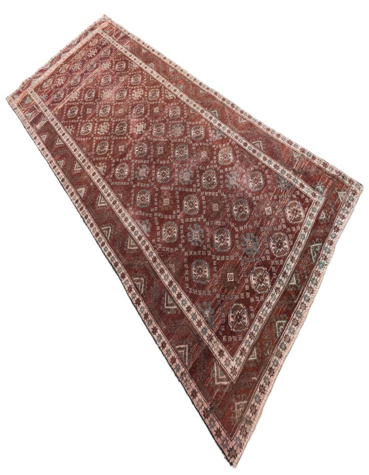 Detail image of  3' 10 x 9' 7  Hand Knotted Ultra Vintage Persian Wool Runner Rug