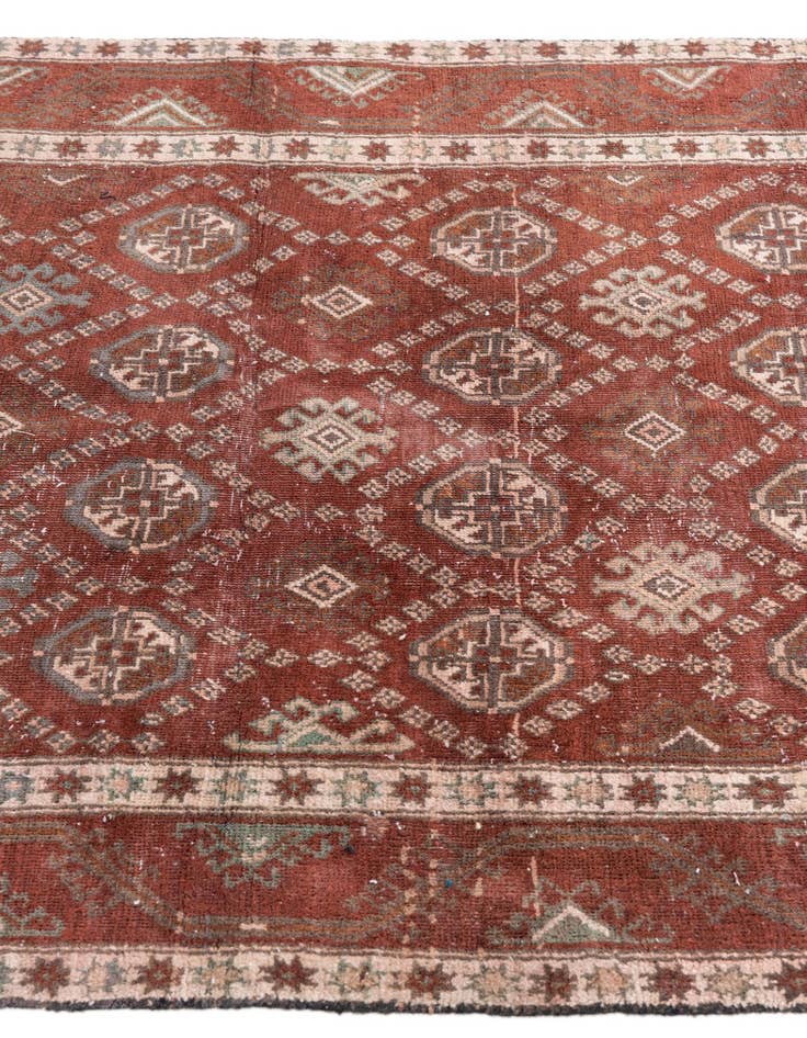 Detail image of  3' 10 x 9' 7  Hand Knotted Ultra Vintage Persian Wool Runner Rug