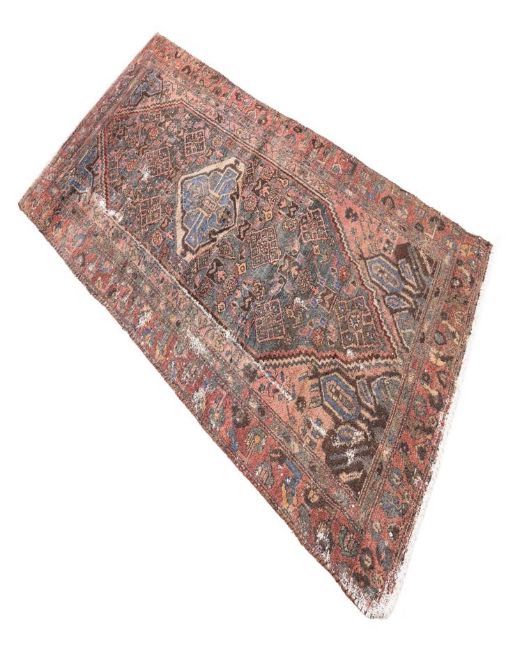 Detail image of  3' 1 x 6' 3  Hand Knotted Ultra Vintage Persian Wool Runner Rug