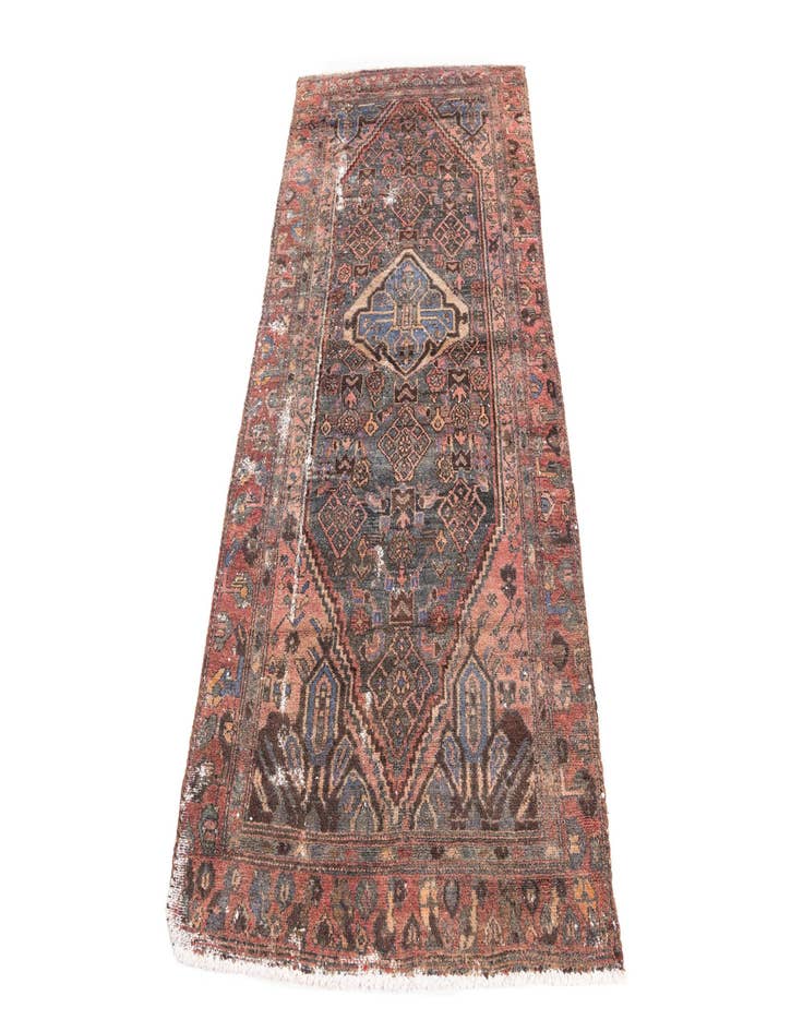 Detail image of  3' 1 x 6' 3  Hand Knotted Ultra Vintage Persian Wool Runner Rug