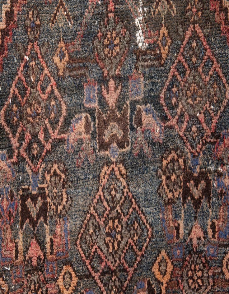 Detail image of  3' 1 x 6' 3  Hand Knotted Ultra Vintage Persian Wool Runner Rug