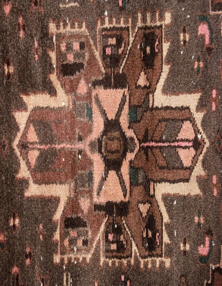 Detail image of  2' 9 x 6' 3  Hand Knotted Ultra Vintage Persian Wool Runner Rug