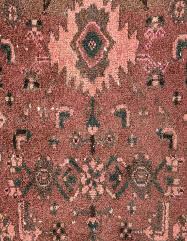 Detail image of  2' 9 x 6' 3  Hand Knotted Ultra Vintage Persian Wool Runner Rug