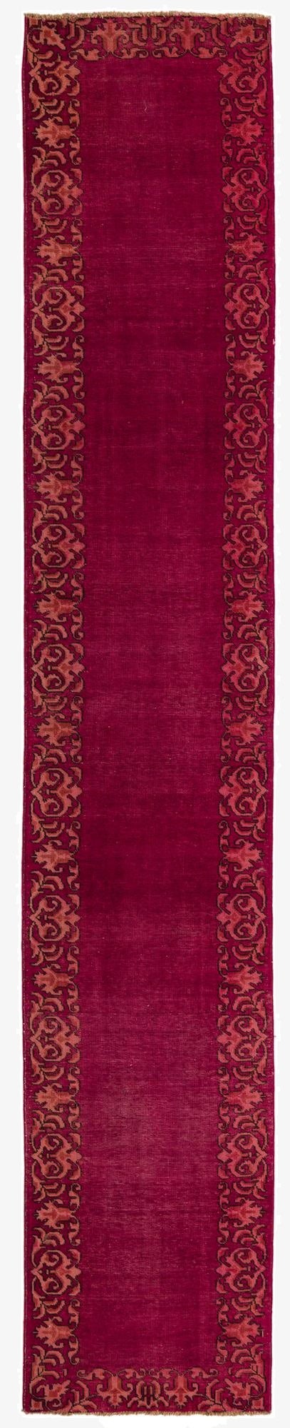  2' 9 x 15' 6  Hand Knotted Ultra Vintage Persian Wool Runner Rug