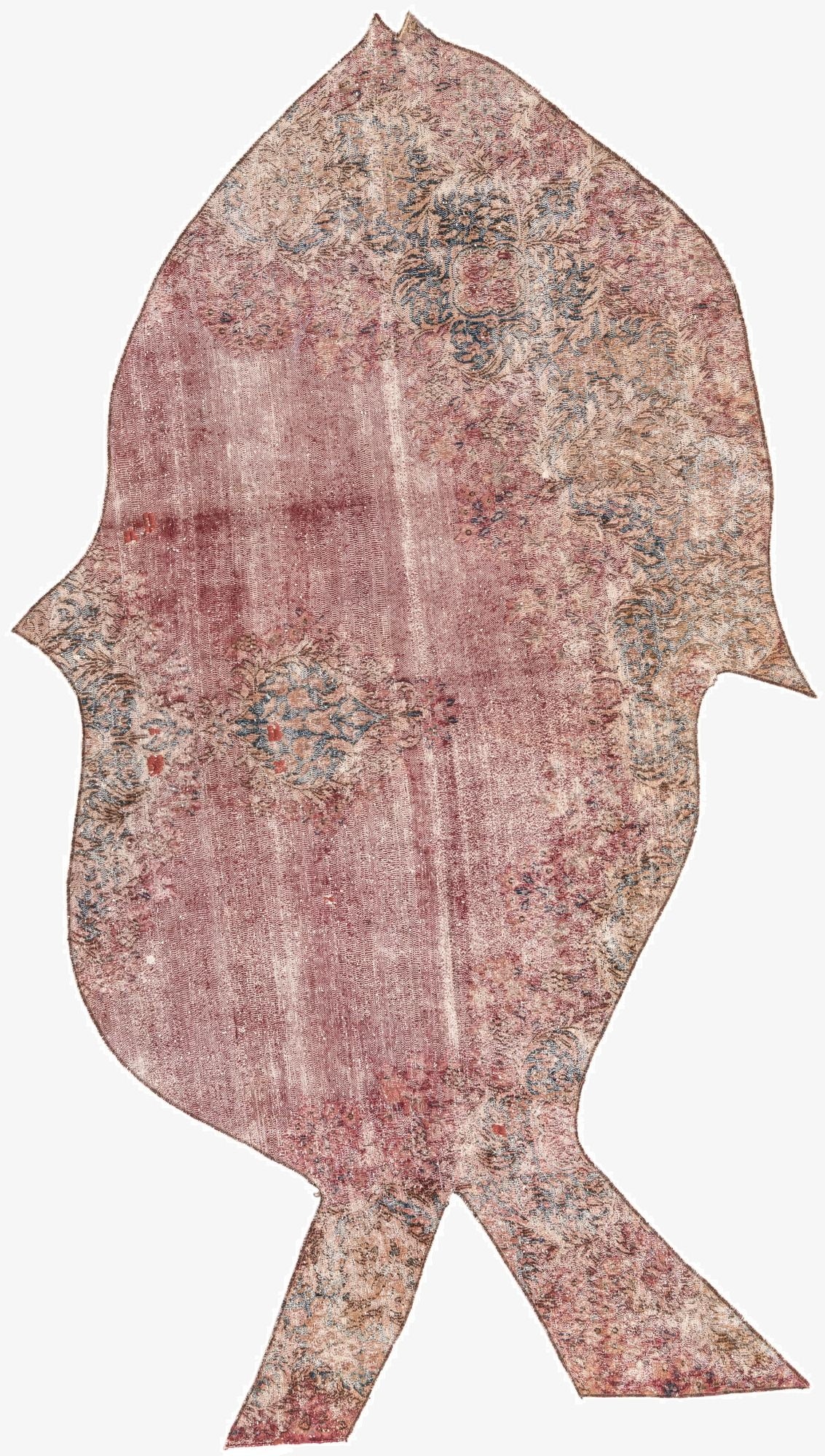  3' 6 x 8'  Hand Knotted Ultra Vintage Persian Wool Runner Rug