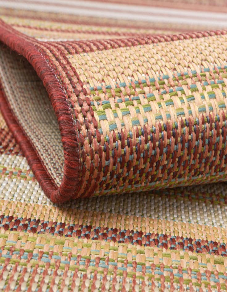 Detail image of  7' 10 x 7' 10  Washable Baja Indoor / Outdoor Square Rug