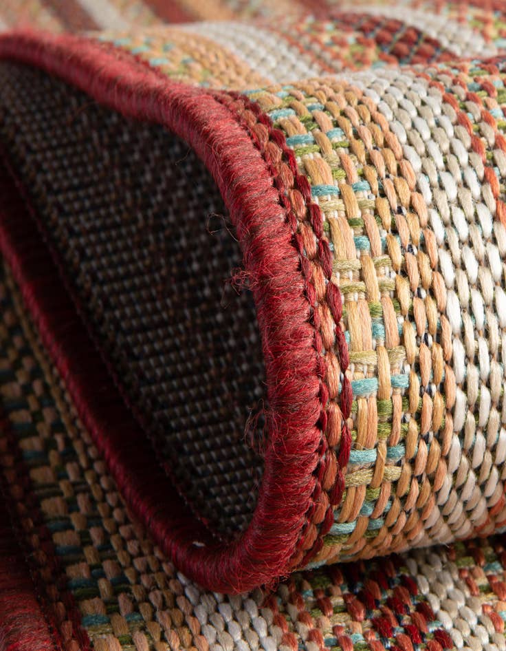 Detail image of  7' 10 x 7' 10  Washable Baja Indoor / Outdoor Square Rug