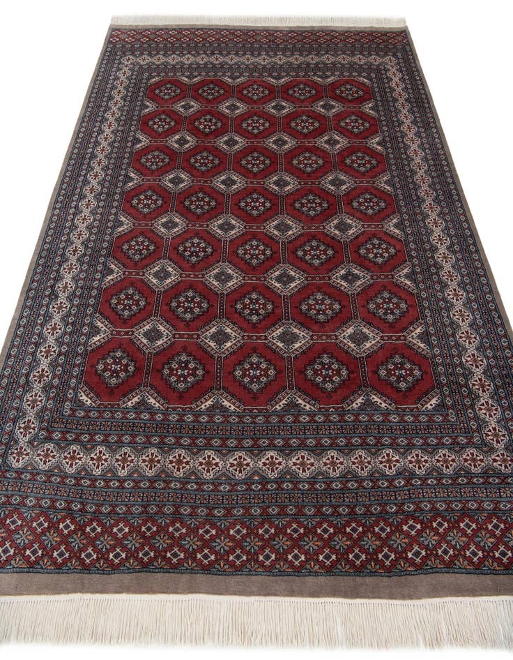 Detail image of  8' 4 x 8' 5  Hand Knotted Bokhara Oriental Wool Square Rug