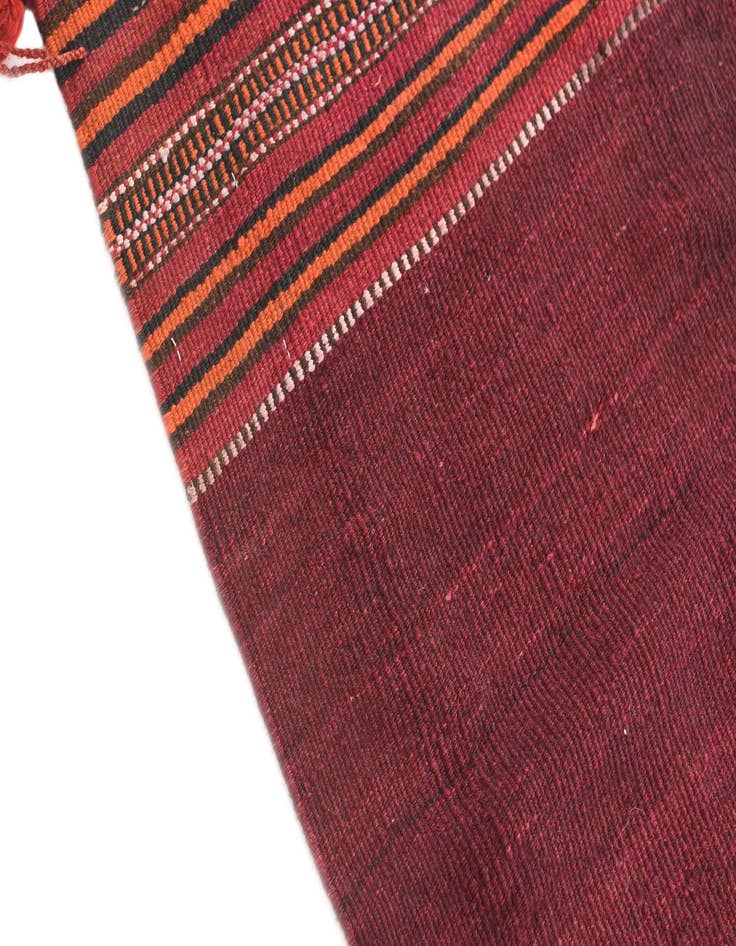 Detail image of  3' 4 x 3' 6  Hand Woven Kilim Afghan Wool Square Rug