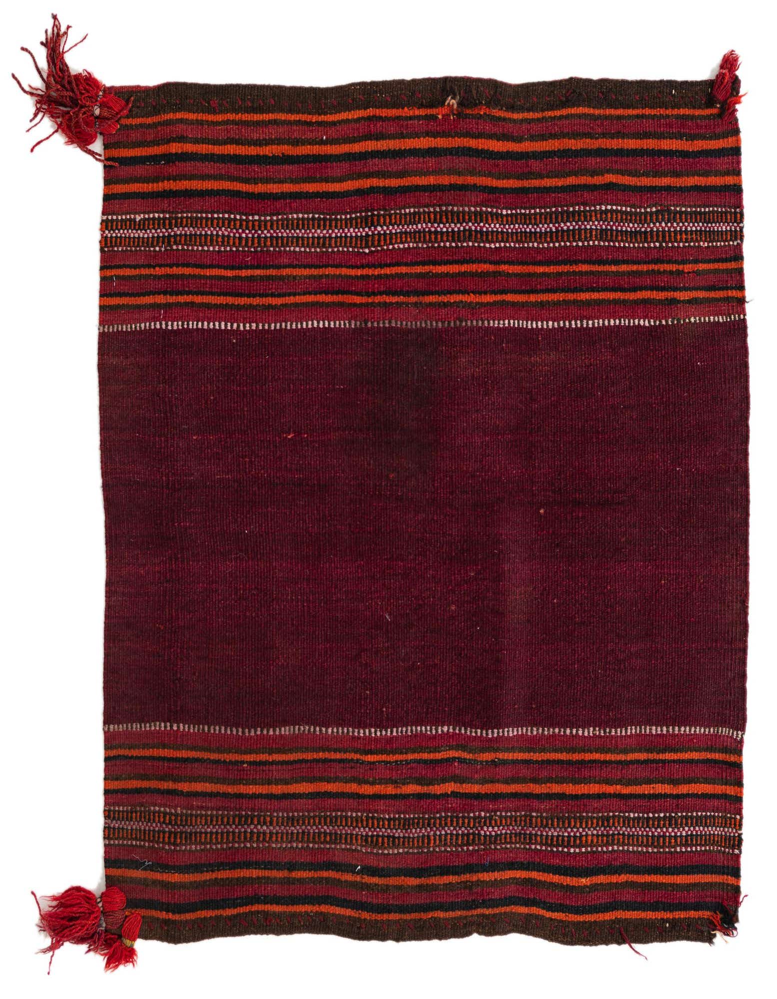 Primary image of  3' 4 x 3' 6  Hand Woven Kilim Afghan Wool Square Rug