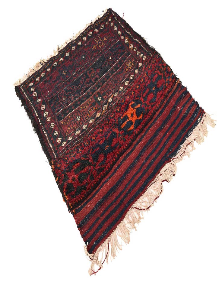 Detail image of  3' x 3' 3  Hand Woven Kilim Fars Wool Square Rug