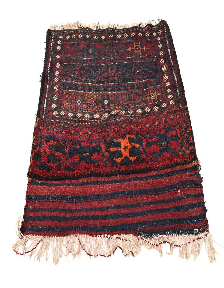 Detail image of  3' x 3' 3  Hand Woven Kilim Fars Wool Square Rug