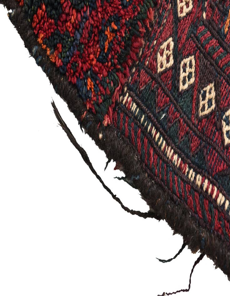 Detail image of  3' x 3' 3  Hand Woven Kilim Fars Wool Square Rug