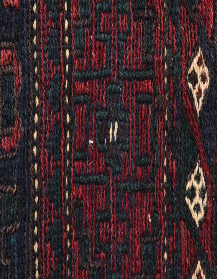 Detail image of  3' x 3' 3  Hand Woven Kilim Fars Wool Square Rug