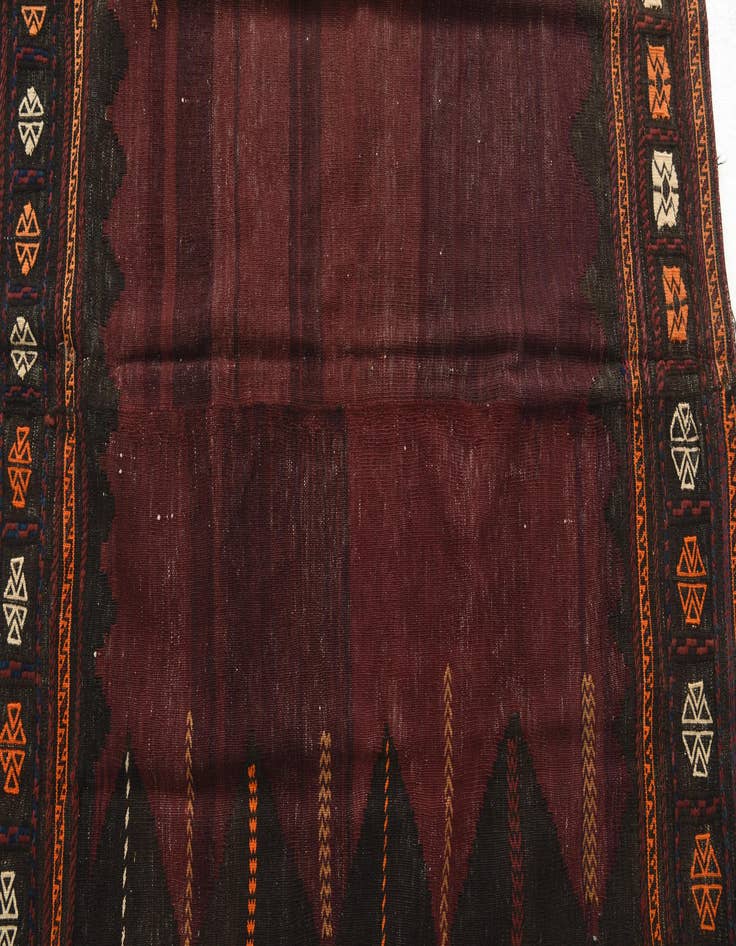 Detail image of  4' 2 x 4' 6  Hand Knotted Kilim Fars Persian Wool Square Rug