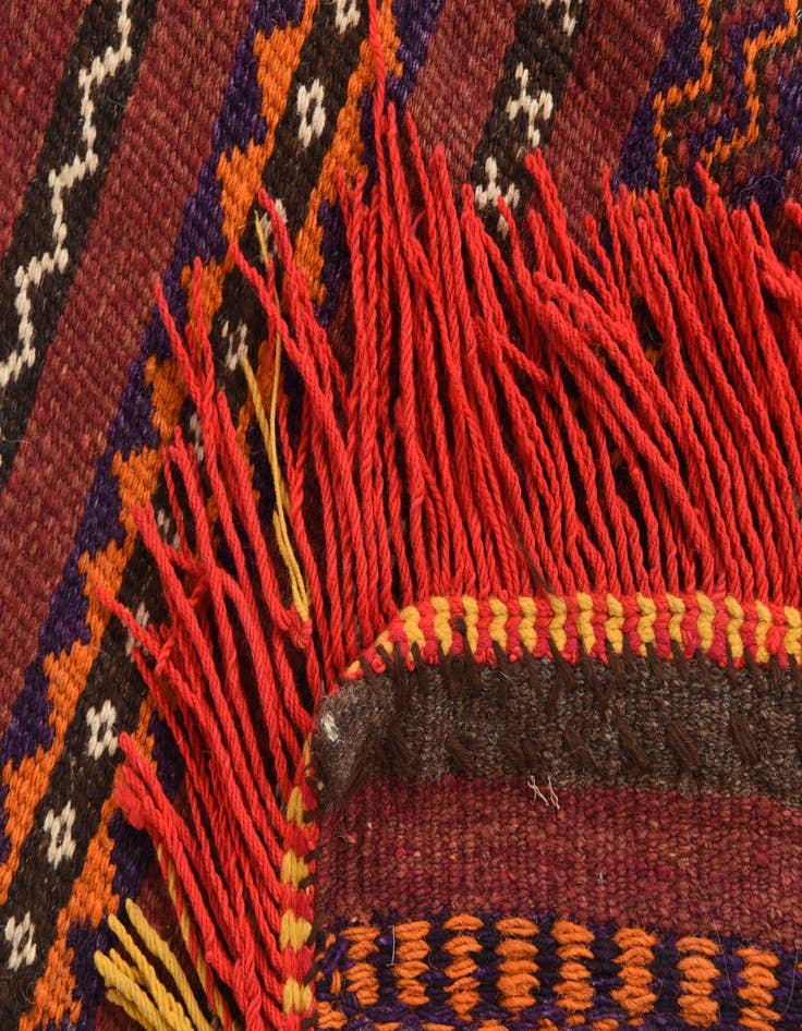 Detail image of  3' 1 x 4'  Hand Woven Kilim Fars Wool Square Rug