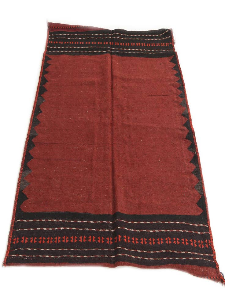 Detail image of  4' 3 x 4' 5  Hand Woven Kilim Fars Wool Square Rug