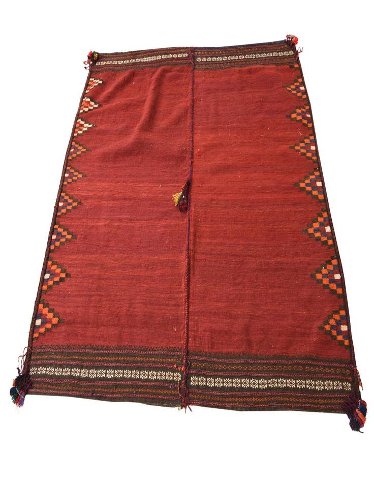 Detail image of  5' x 5' 2  Hand Woven Kilim Fars Wool Square Rug