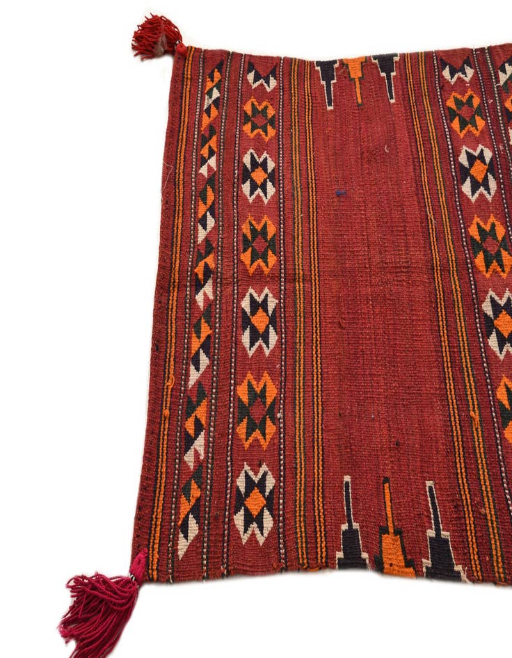 Detail image of  3' x 3' 7  Hand Woven Kilim Fars Wool Square Rug