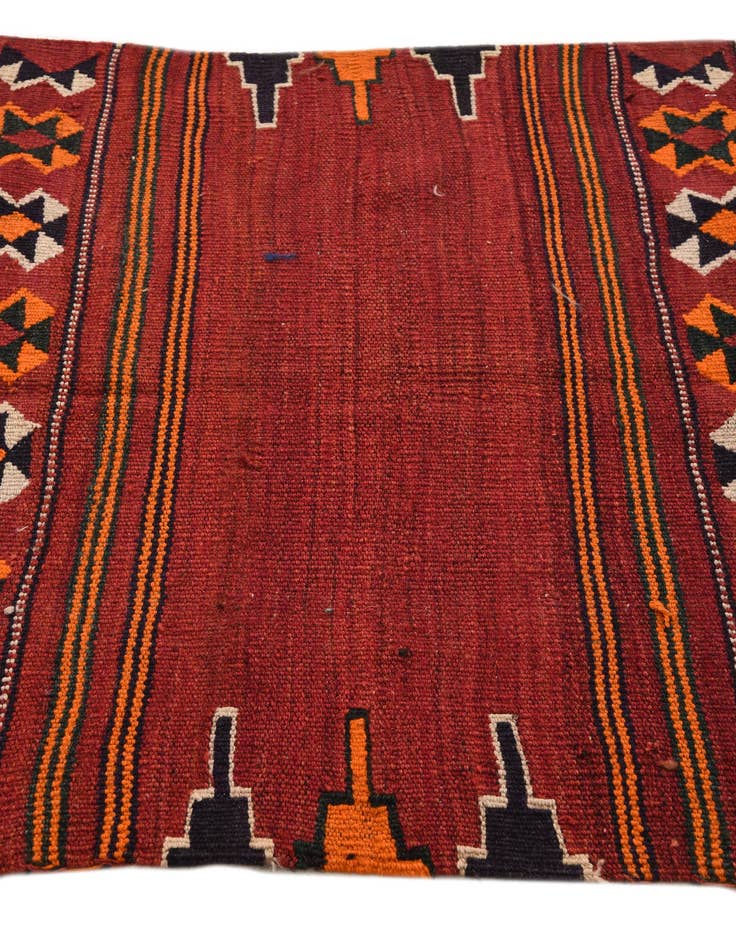 Detail image of  3' x 3' 7  Hand Woven Kilim Fars Wool Square Rug