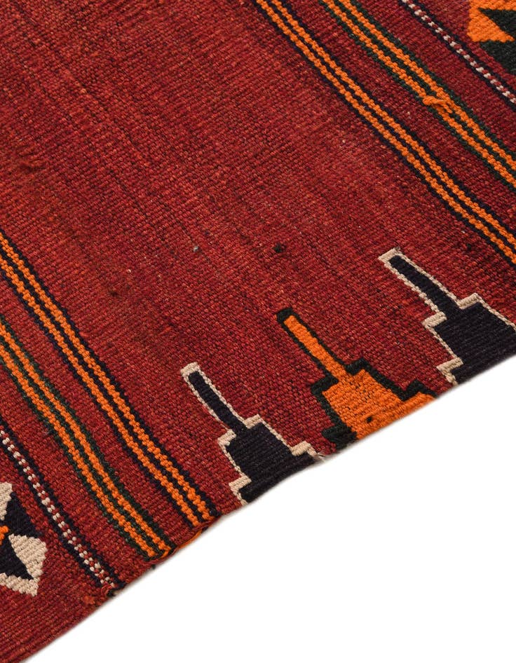 Detail image of  3' x 3' 7  Hand Woven Kilim Fars Wool Square Rug
