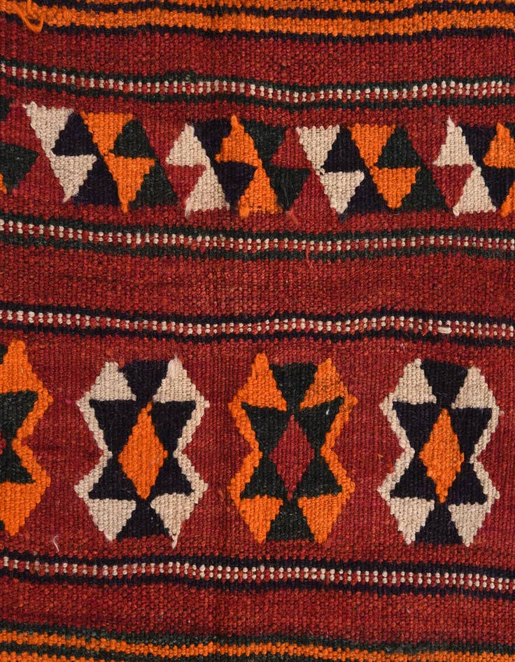 Detail image of  3' x 3' 7  Hand Woven Kilim Fars Wool Square Rug