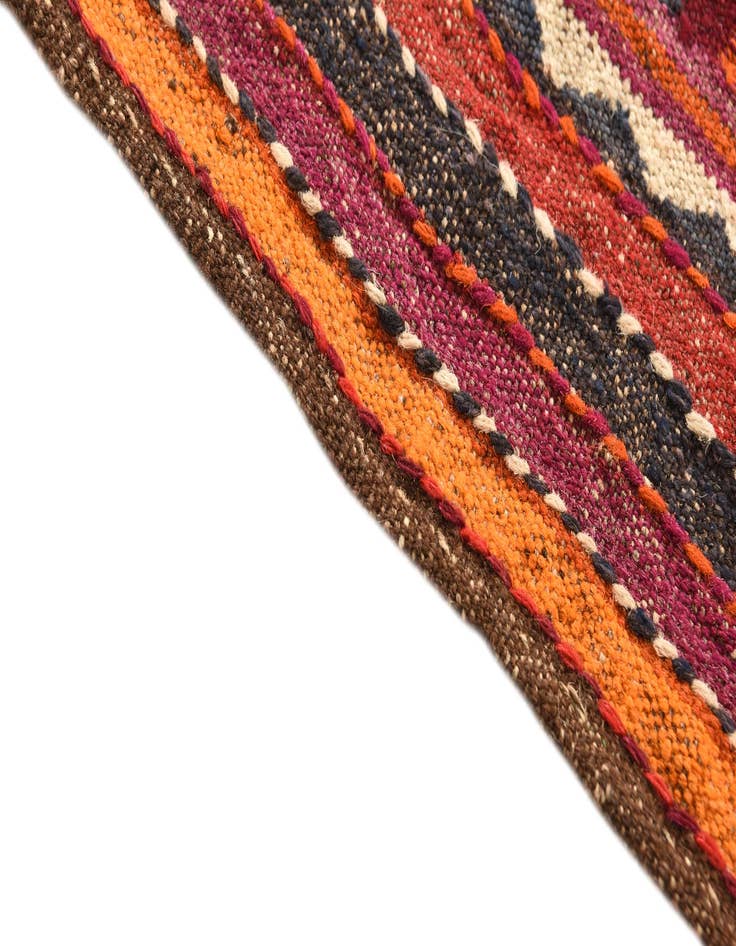 Detail image of  4' x 4' 3  Hand Woven Kilim Fars Wool Square Rug