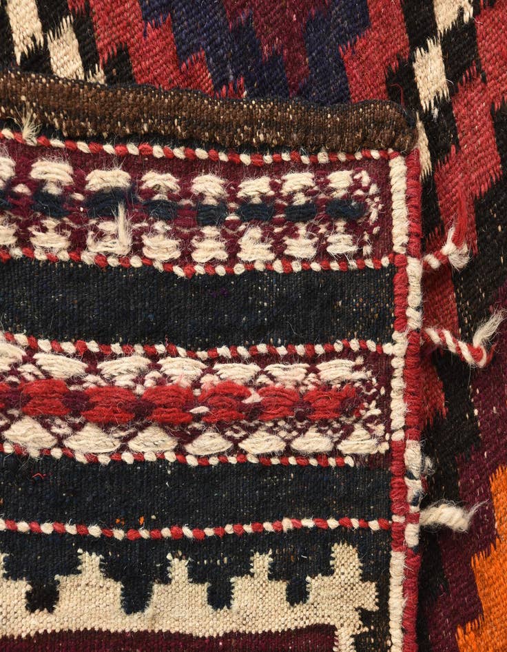 Detail image of  4' 5 x 4' 8  Hand Woven Kilim Fars Wool Square Rug