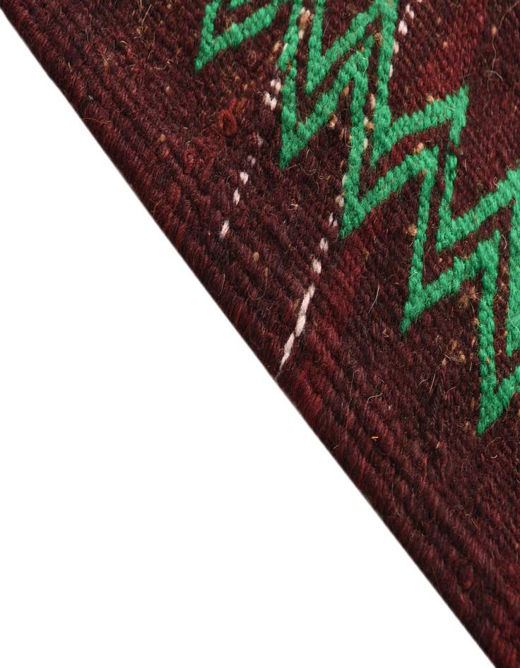 Detail image of  4' 2 x 4' 5  Hand Woven Kilim Fars Wool Square Rug