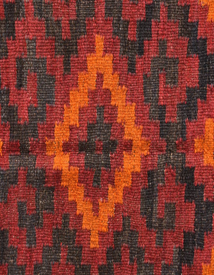 Detail image of  4' x 4' 3  Hand Woven Kilim Maymana Wool Square Rug