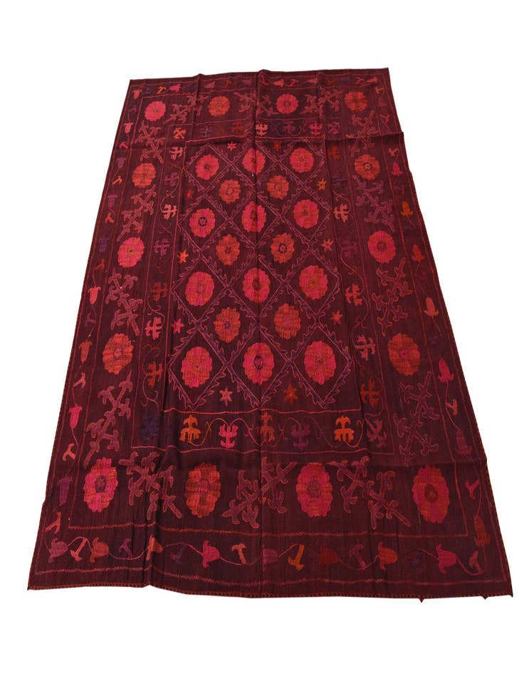 Detail image of  6' 4 x 6' 7  Hand Woven Kilim Modern Wool Square Rug