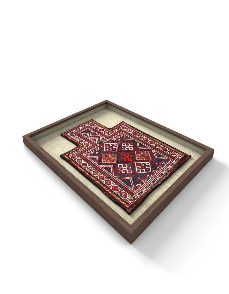 Detail image of  1' 5 x 1' 10 Textile Wall Art Square Rug