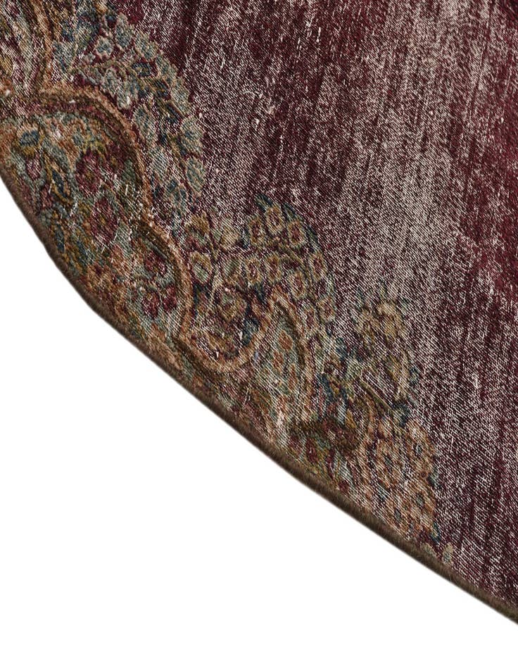 Detail image of  6' x 7'  Hand Knotted Ultra Vintage Persian Wool Square Rug