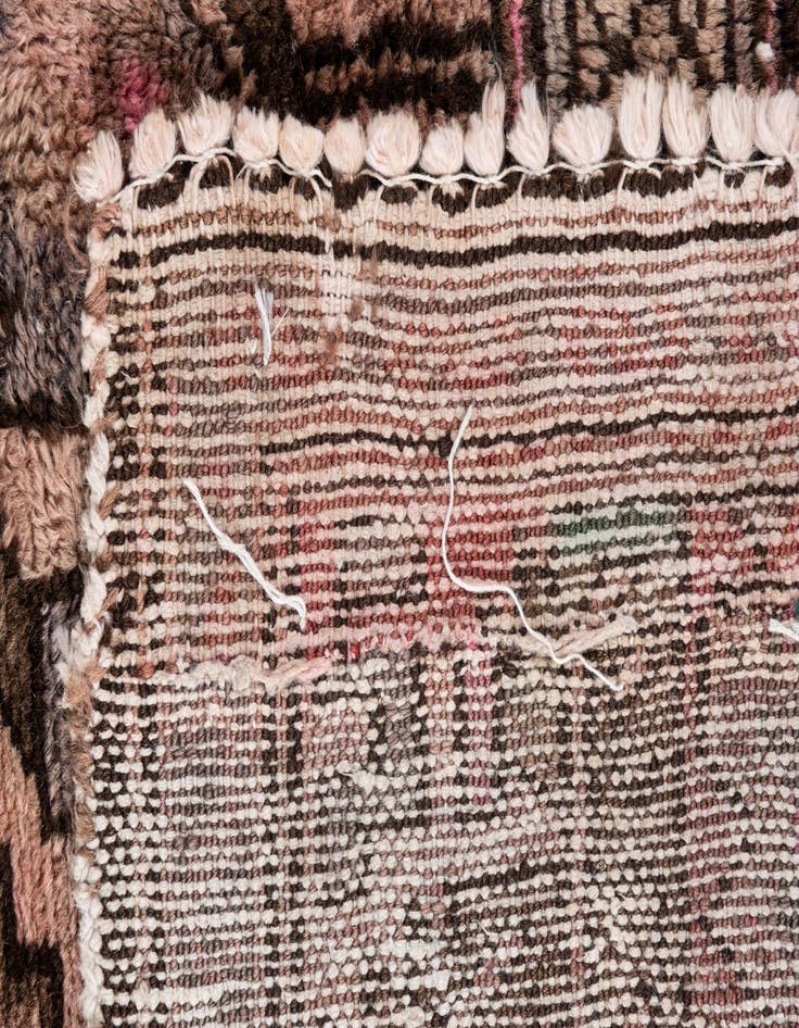 Detail image of  3' 10 x 4' 6  Hand Knotted Ultra Vintage Persian Wool Square Rug