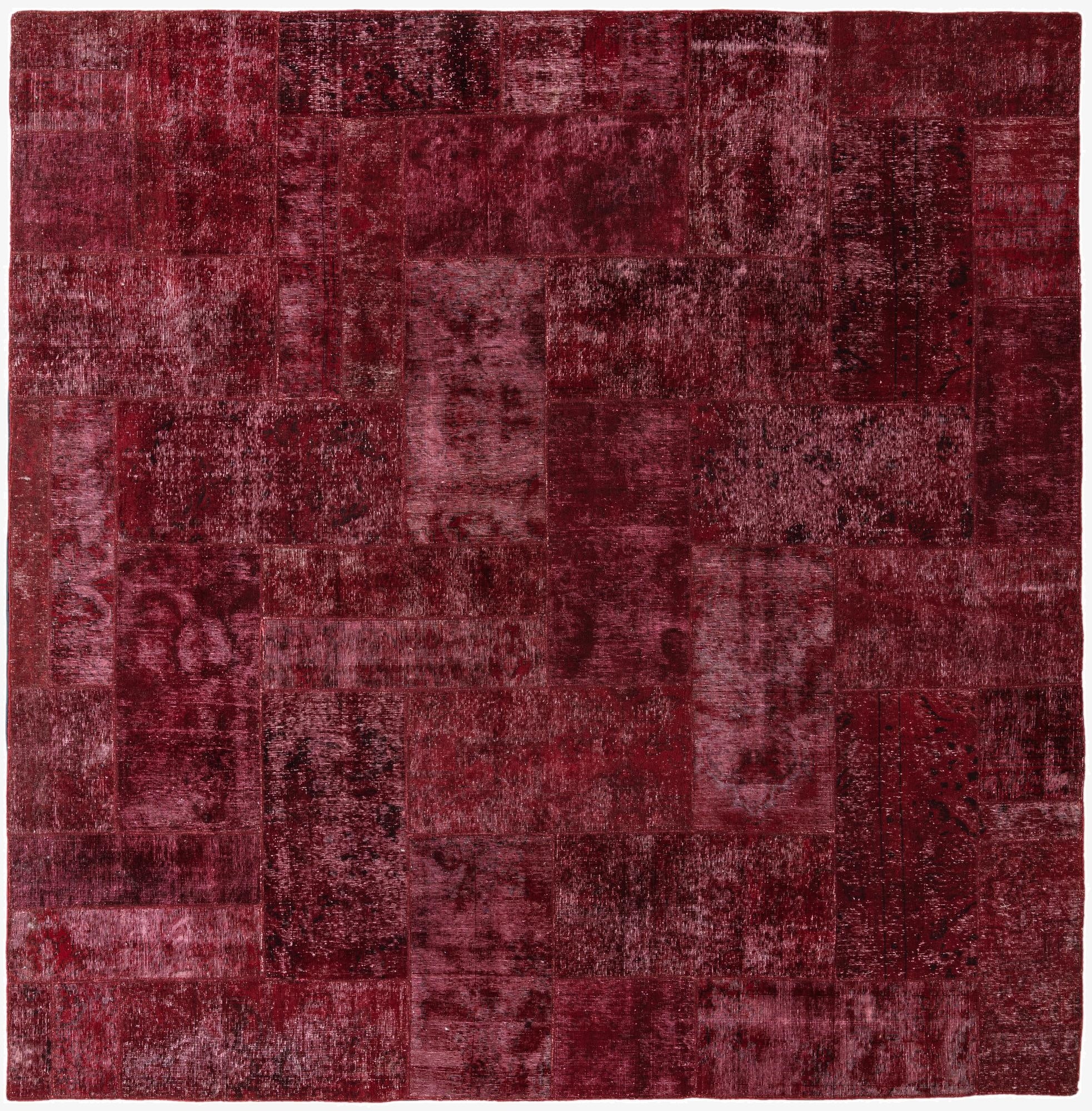  9' 10 x 10'  Hand Knotted Ultra Vintage Persian Wool Square Rug