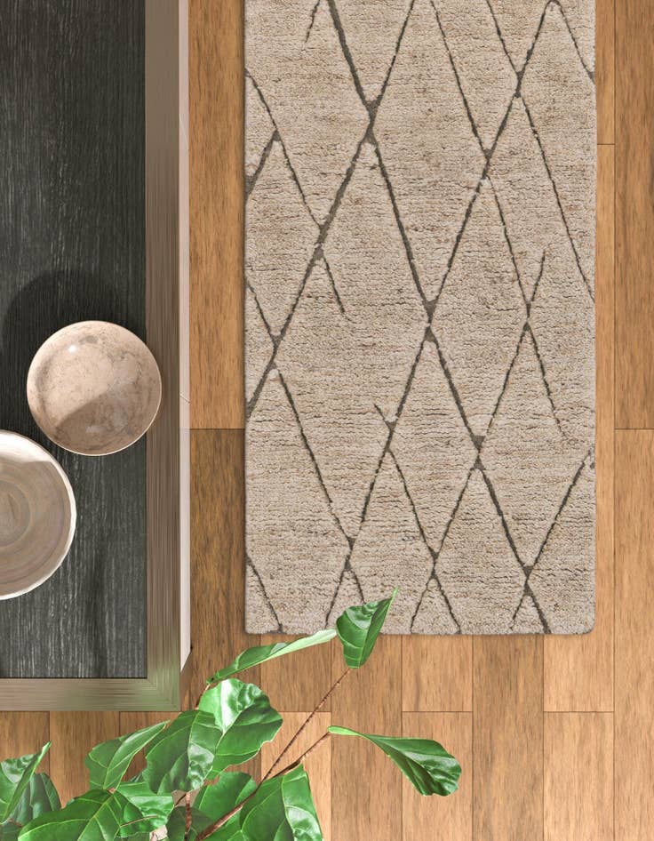 Detail image of  2' 7 x 10' Atlas Moroccan Wool Runner Rug