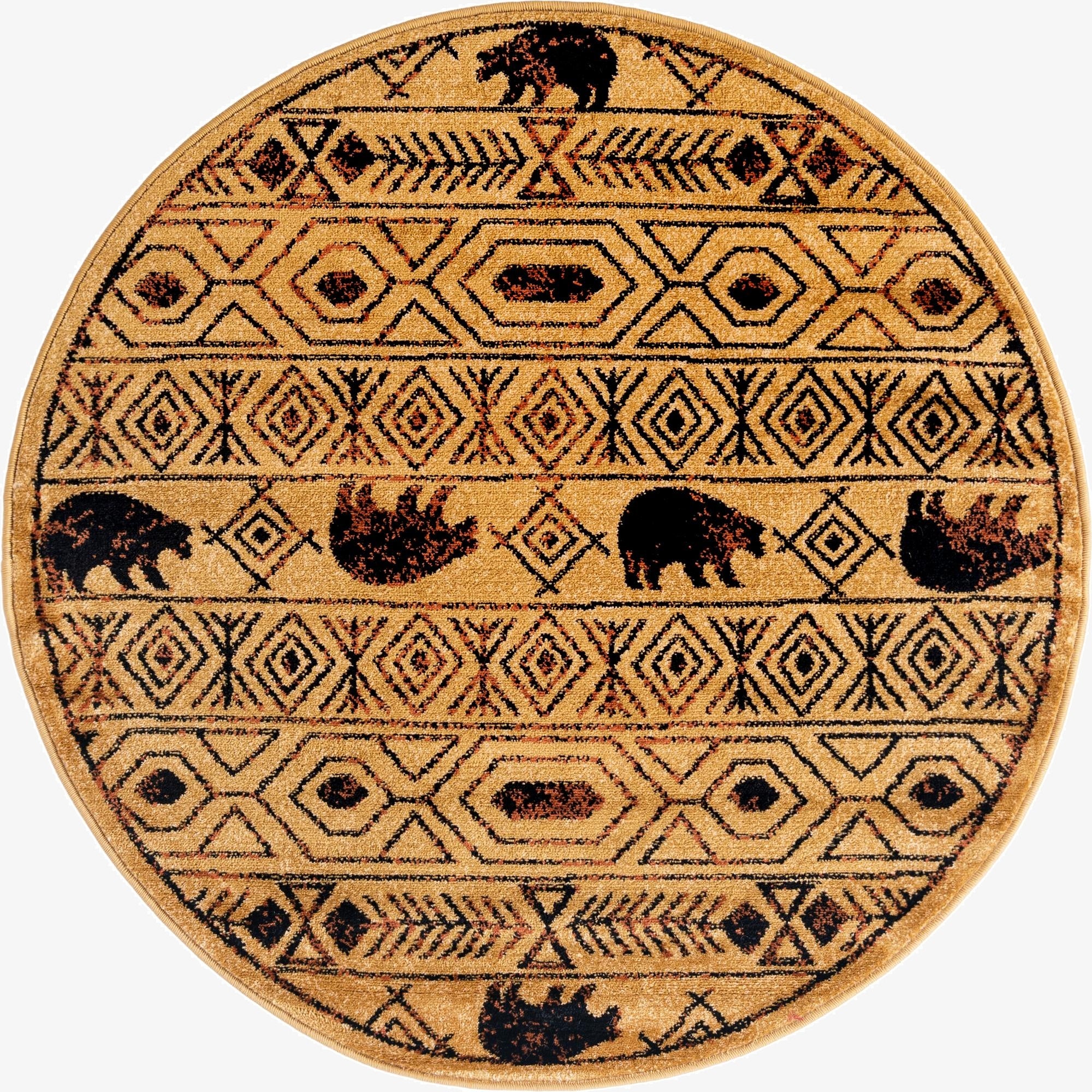  4' x 4' Pioneer Round Rug