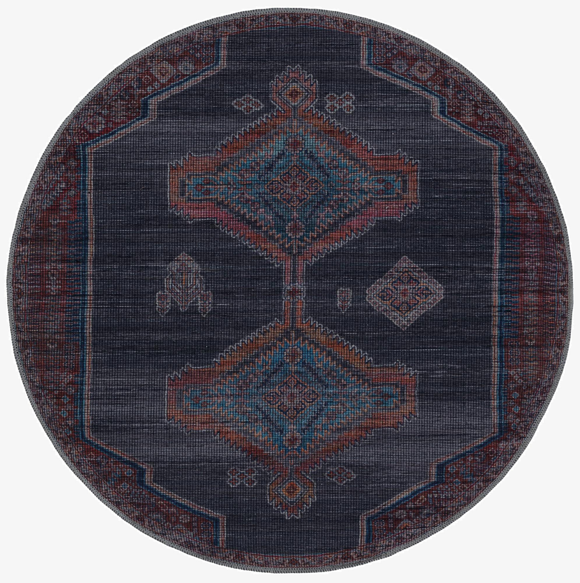  4' x 4'  Washable Sisu Round Rug
